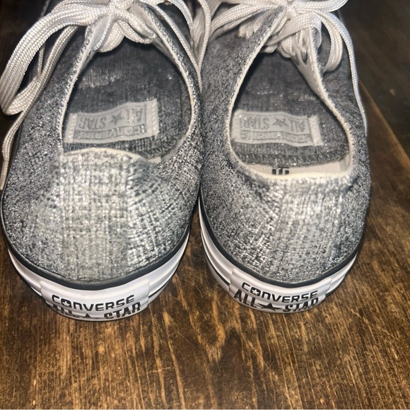 Converse All-Star Sneakers Shoes Women's Size 7 Silver Metallic‎ - Picture 8 of 10